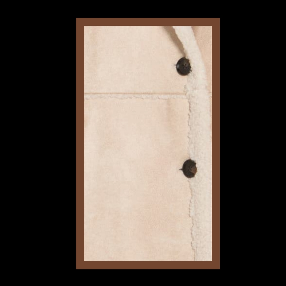 Bcbgeneration Beige Shearling Coat - image 4